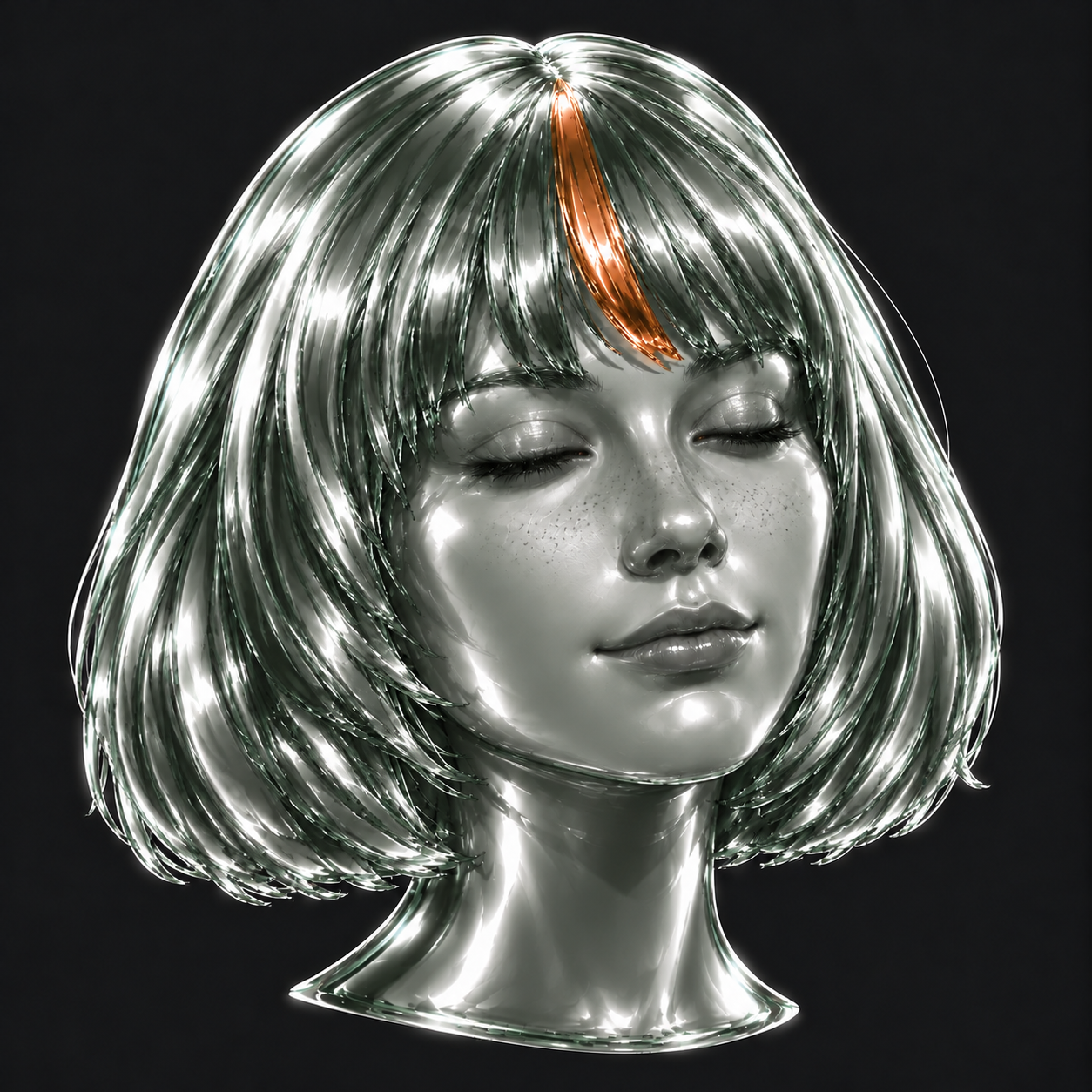 CLAUDIA PONS: eyes closed in quiet reflection